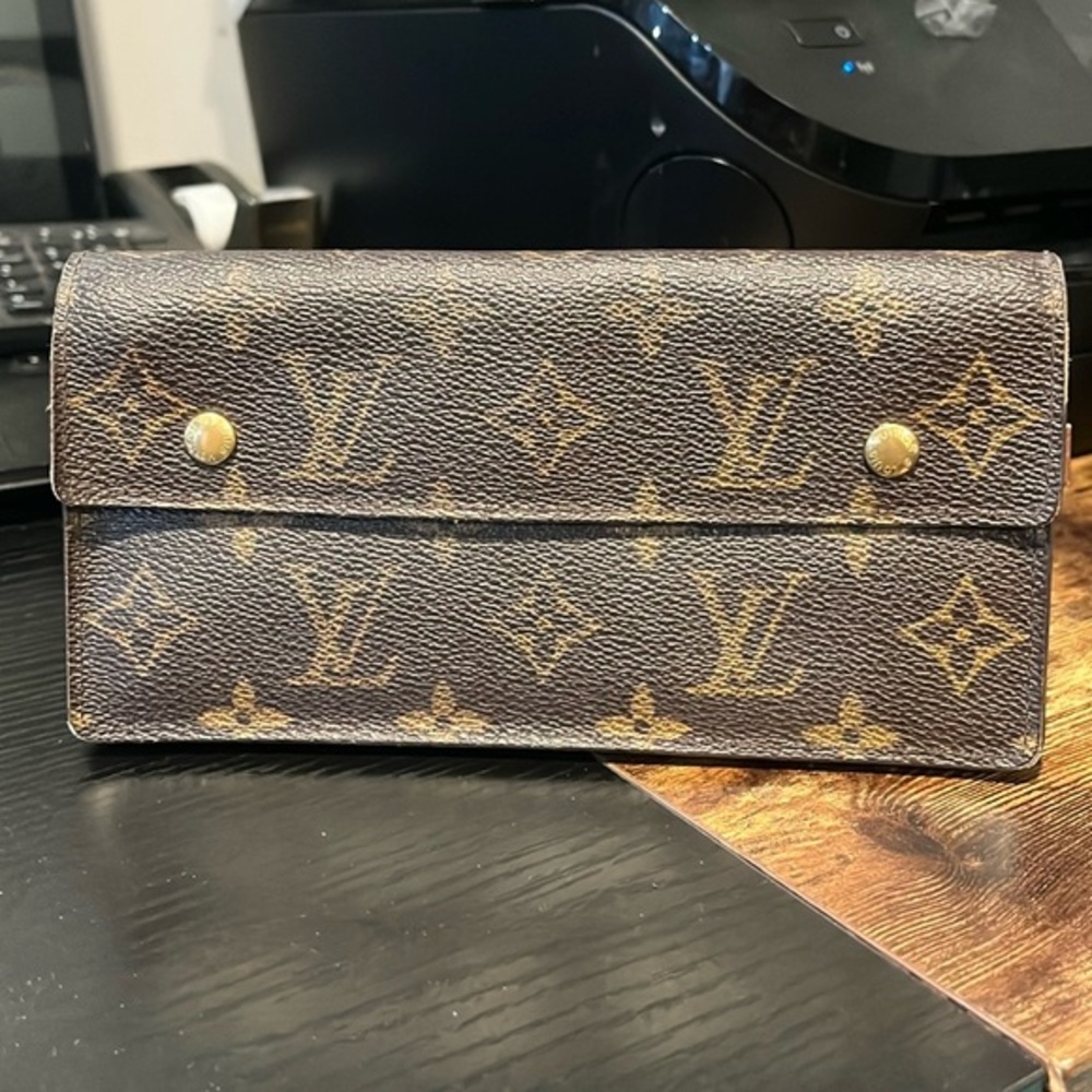 Louis Vuitton Monogram Pallas Wallet - Gold Hardware Bifold
